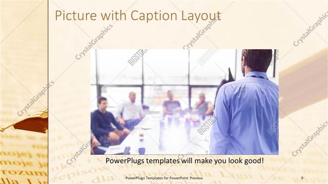 Picture with Caption presentation slide layout
