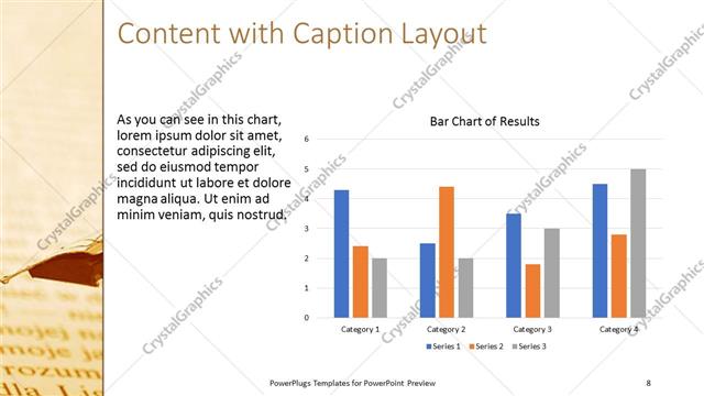 Content with Caption presentation slide layout