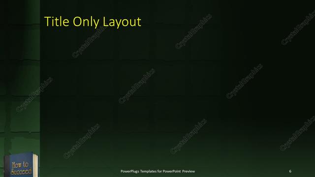 Title Only presentation slide layout