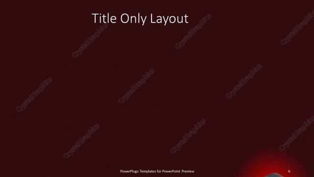 Title Only presentation slide layout