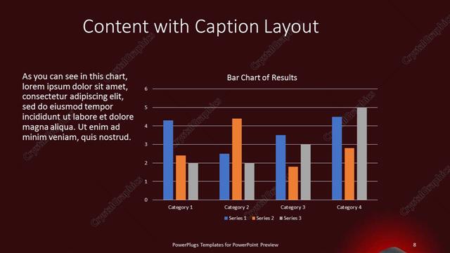 Content with Caption presentation slide layout