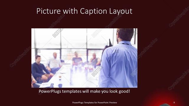 Picture with Caption presentation slide layout