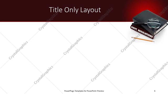 Title Only presentation slide layout