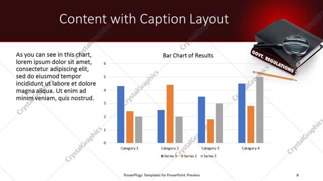 Content with Caption presentation slide layout