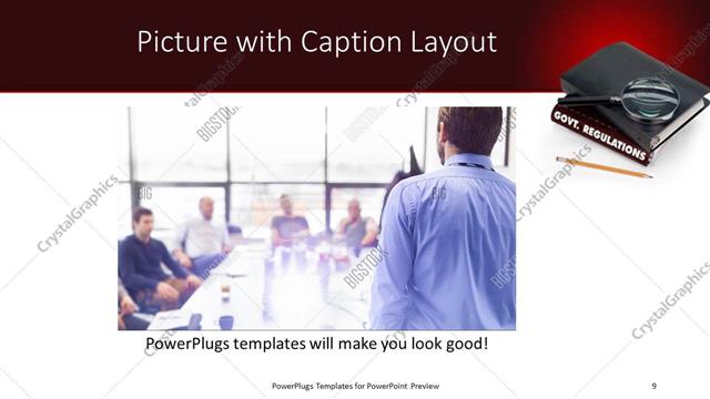Picture with Caption presentation slide layout