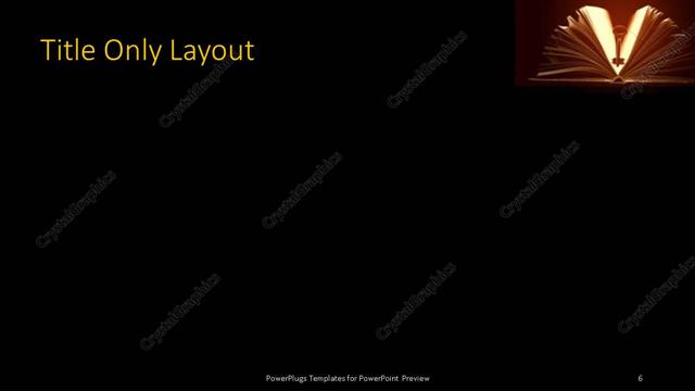 Title Only presentation slide layout