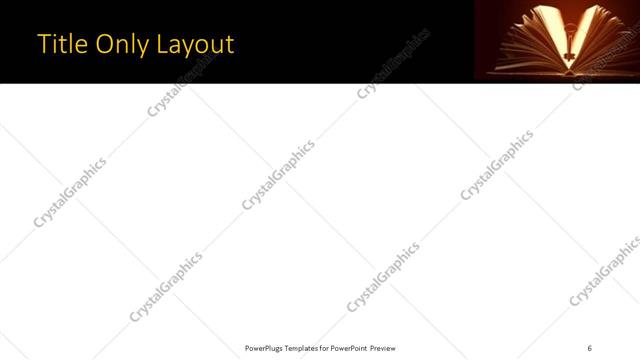 Title Only presentation slide layout