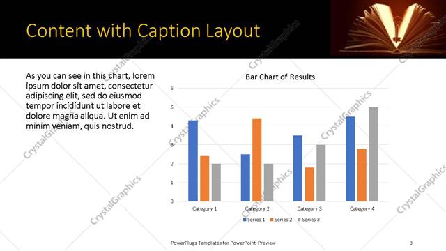 Content with Caption presentation slide layout