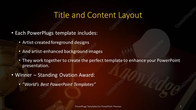 Title and Content presentation slide layout