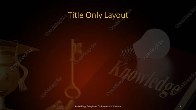 Title Only presentation slide layout