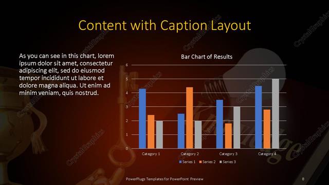 Content with Caption presentation slide layout