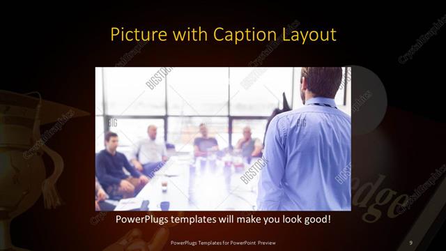 Picture with Caption presentation slide layout