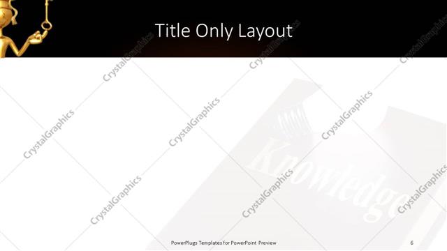 Title Only presentation slide layout