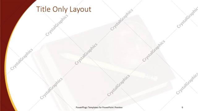 Title Only presentation slide layout