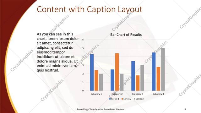 Content with Caption presentation slide layout