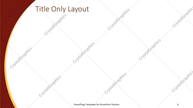 Title Only presentation slide layout