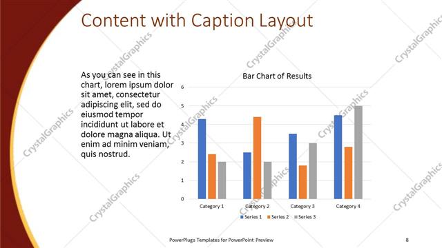 Content with Caption presentation slide layout