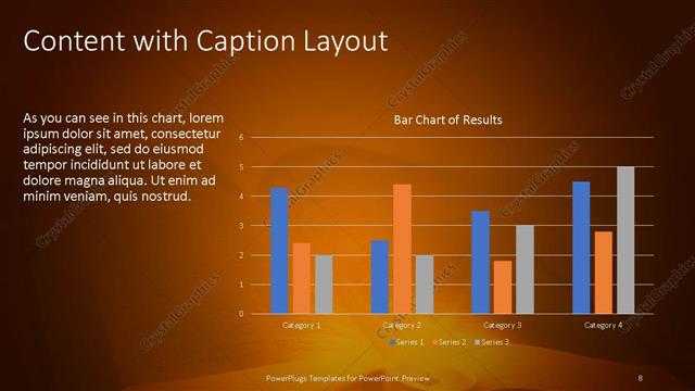 Content with Caption presentation slide layout