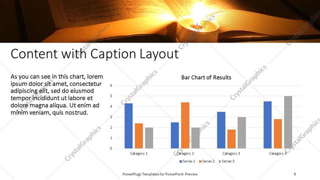 Content with Caption presentation slide layout