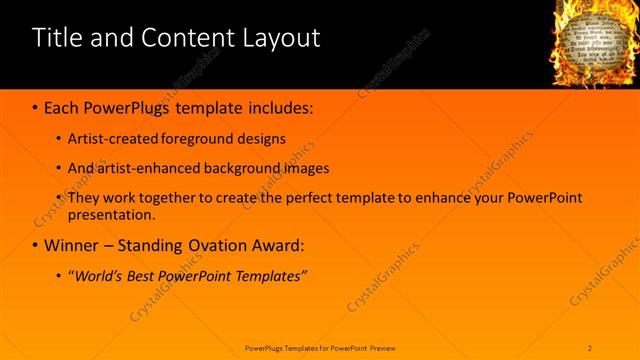 Title and Content presentation slide layout