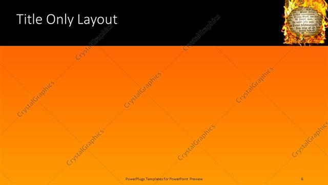 Title Only presentation slide layout