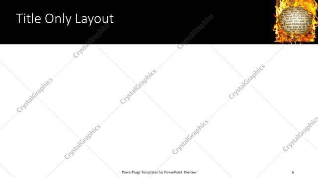 Title Only presentation slide layout