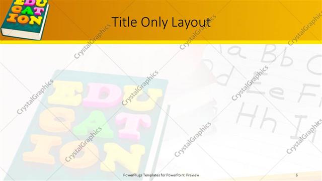Title Only presentation slide layout