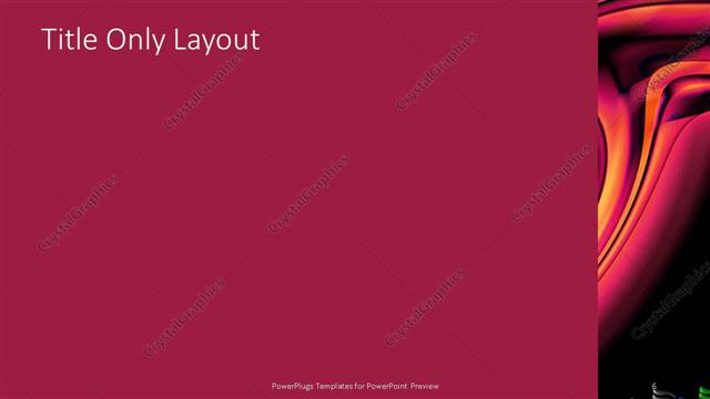 Title Only presentation slide layout