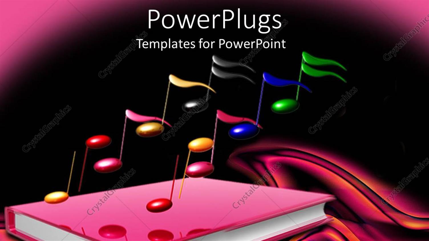 Featuring a Book Related to Music with Dark Background