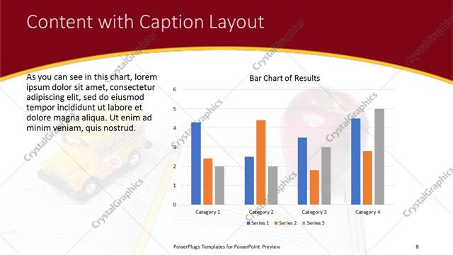 Content with Caption presentation slide layout