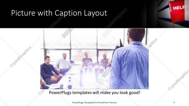 Picture with Caption presentation slide layout