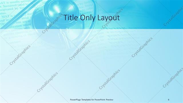 Title Only presentation slide layout