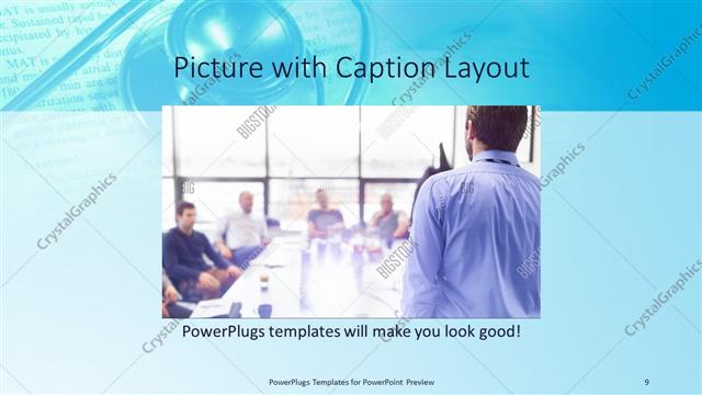 Picture with Caption presentation slide layout