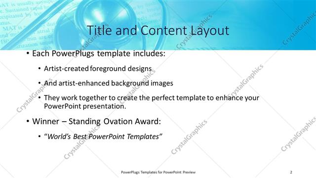 Title and Content presentation slide layout