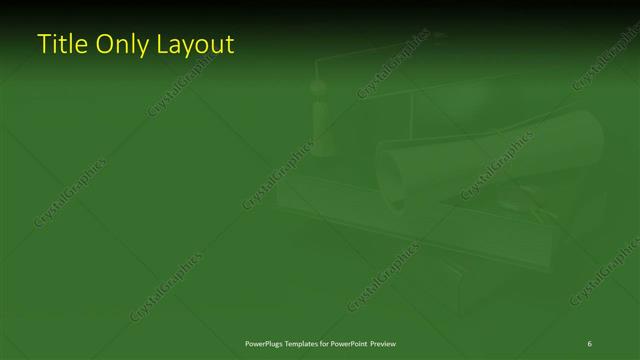 Title Only presentation slide layout