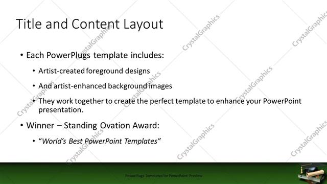 Title and Content presentation slide layout