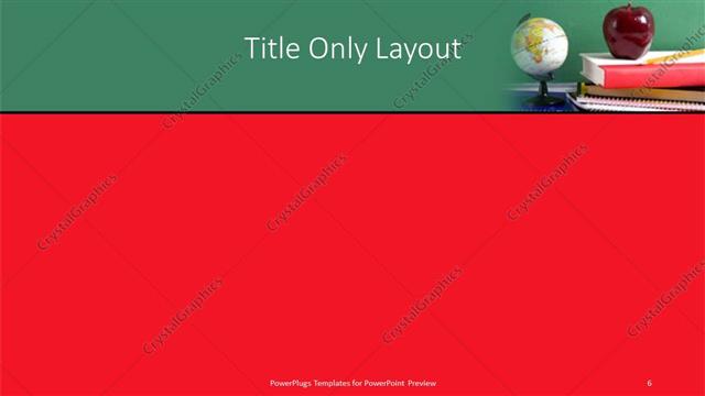 Title Only presentation slide layout