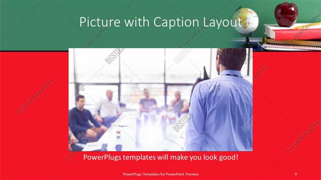 Picture with Caption presentation slide layout
