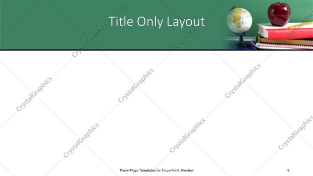 Title Only presentation slide layout