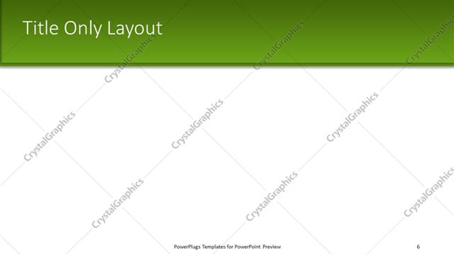 Title Only presentation slide layout