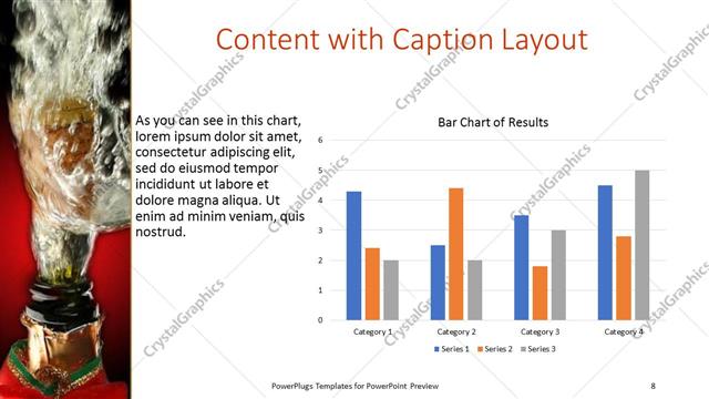 Content with Caption presentation slide layout