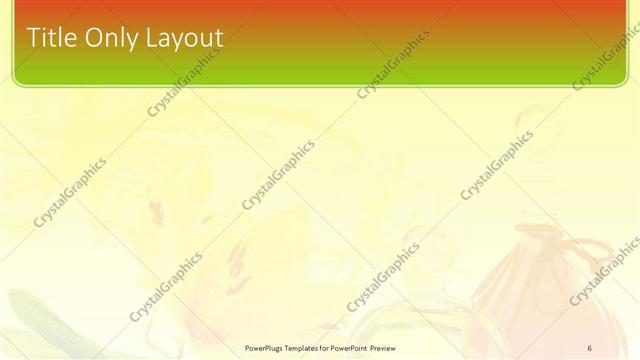 Title Only presentation slide layout