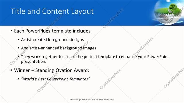 Title and Content presentation slide layout