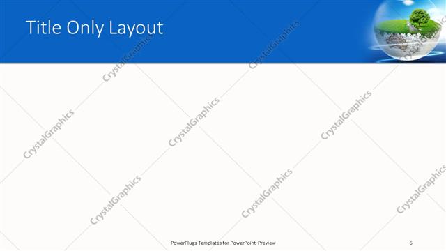 Title Only presentation slide layout