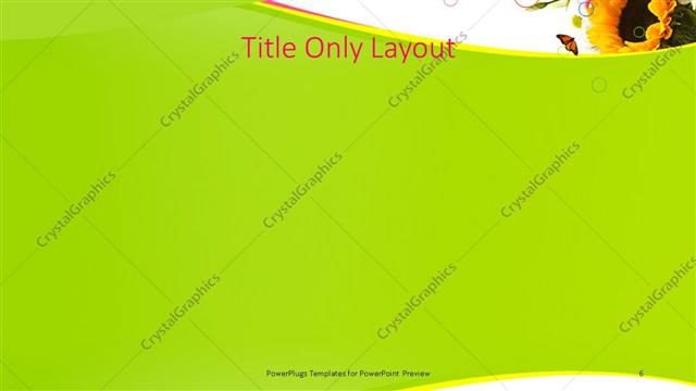Title Only presentation slide layout
