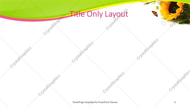 Title Only presentation slide layout