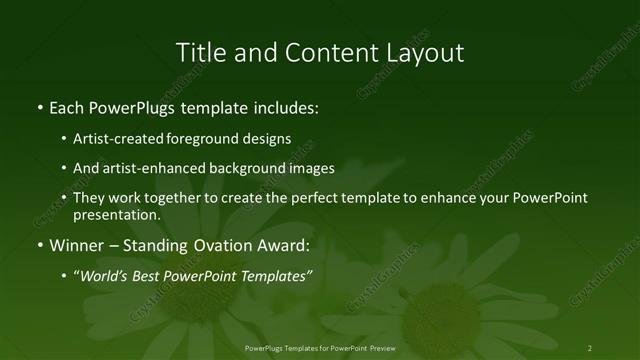 Title and Content presentation slide layout