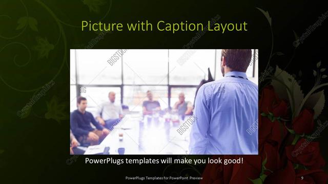 Picture with Caption presentation slide layout