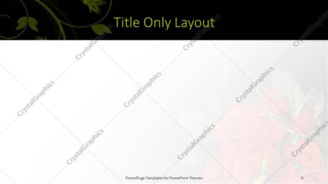 Title Only presentation slide layout