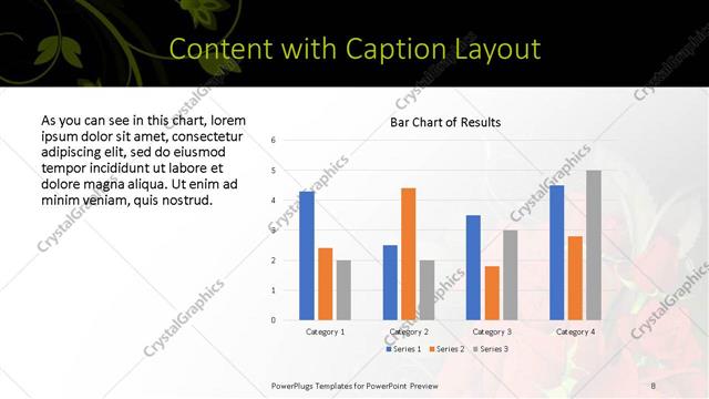 Content with Caption presentation slide layout